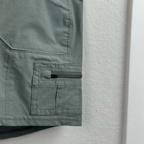 Kuhl Womens Outdoor Hiking Shorts Size 6 Green Low Rise Pockets Drawstring - Picture 3 of 12